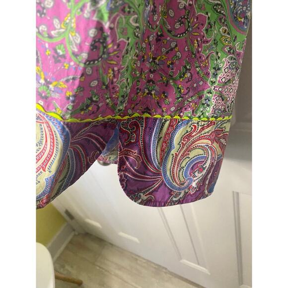 Maison Common Paisley Printed Tunic Top Size 42 - Picture 8 of 11